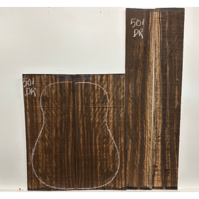 macassar-ebony-dreadnought-guitar-back-side-sets-501 Macassar Ebony Dreadnought Guitar Back & Side Sets #501