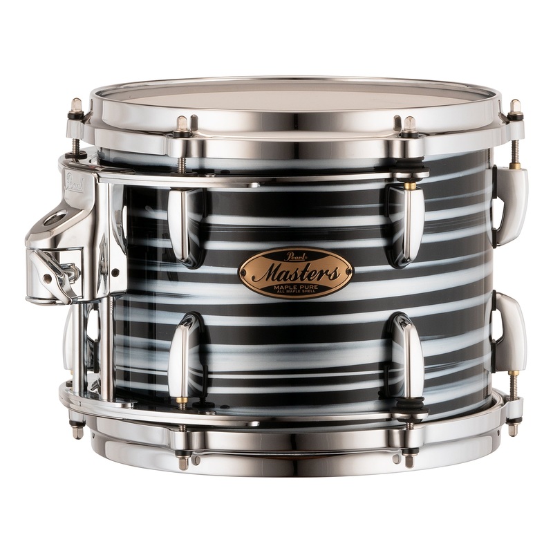 pearl-masters-maple-pure-10-x8-tom-r2-air-tom-suspension-system-w-gyrolock-l-bracket-black-oyster-swirl-mp4c1008tl-c855 Pearl Masters Maple Pure 10"x8" Tom - R2 Air Tom Suspension System w/GyroLock-L Bracket BLACK OYSTER SWIRL MP4C1008TL/C855
