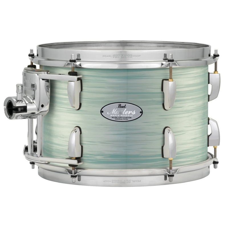 pearl-music-city-custom-masters-maple-reserve-24-x14-bass-drum-w-bb3-mount-414-ice-blue-oyster-ice-blue-oyster-mrv2414bb-c414 Pearl Music City Custom Masters Maple Reserve 24"x14" Bass Drum w/BB3 Mount, #414 Ice Blue Oyster ICE BLUE OYSTER MRV2414BB/C414