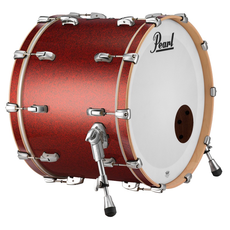 pearl-reference-18-x14-reference-series-bass-drum-w-bb3-mount-407-red-glass-red-glass-rf1814bb-c407 Pearl Reference 18"x14" Reference Series Bass Drum w/BB3 Mount, #407 Red Glass RED GLASS RF1814BB/C407