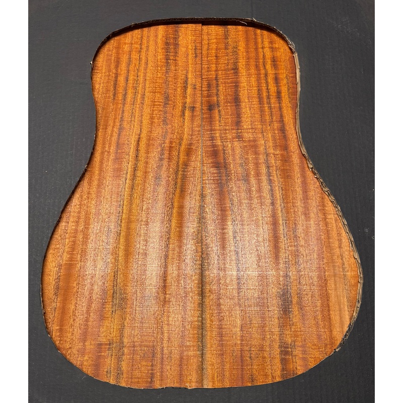 waterfall-flame-mahogany-dreadnought-guitar-back-set-1084 Waterfall Flame Mahogany Dreadnought Guitar Back Set #1084