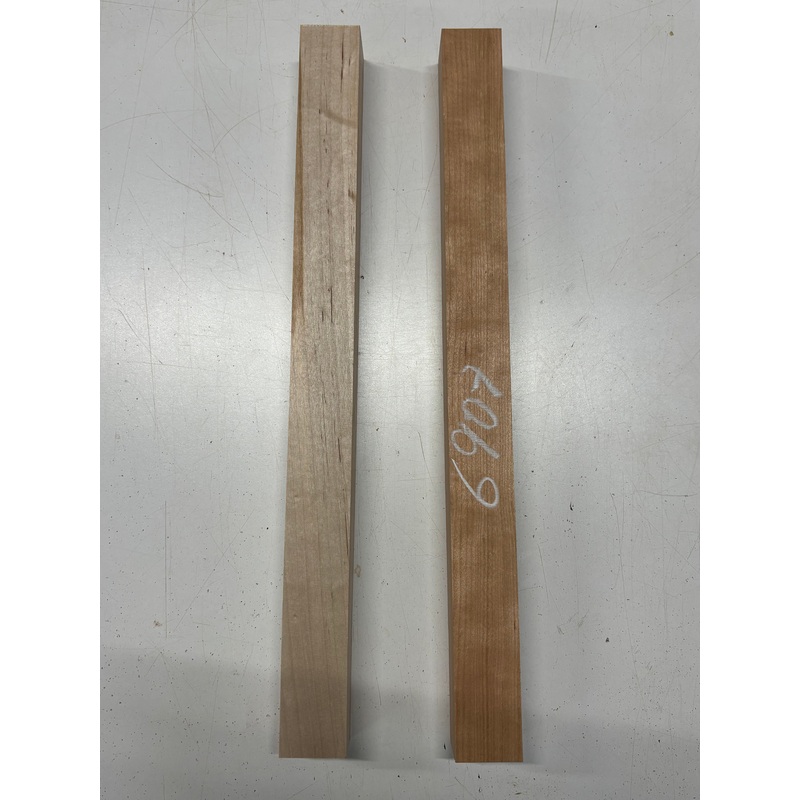 2-pack-2-species-cherry-hard-maple-turning-wood-blanks-21-x1-3-4-x1-3-4-6907 2 Pack, 2 Species Cherry + Hard Maple Turning Wood Blanks 21"x1-3/4"x1-3/4"#6907