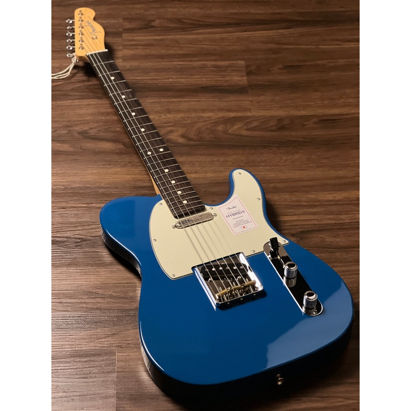 fender-japan-hybrid-ii-telecaster-with-rosewood-fb-in-forest-blue-jd23020067 Fender Japan Hybrid II Telecaster with Rosewood FB in Forest Blue JD23020067
