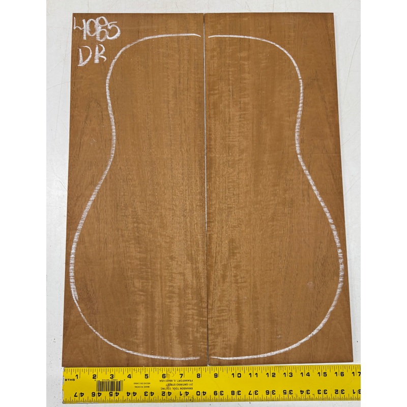 flame-genuine-mahogany-dreadnought-guitar-back-set-4085 Flame Genuine Mahogany Dreadnought Guitar Back Set #4085