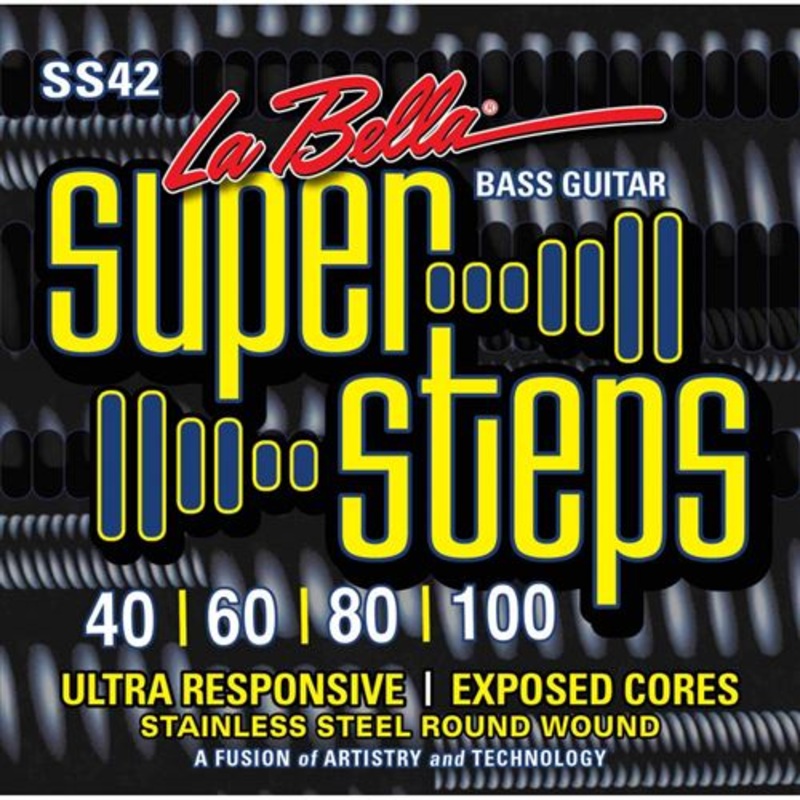 la-bella-ss42-super-steps-custom-light-40-100 La Bella SS42 Super Steps - Custom Light 40-100