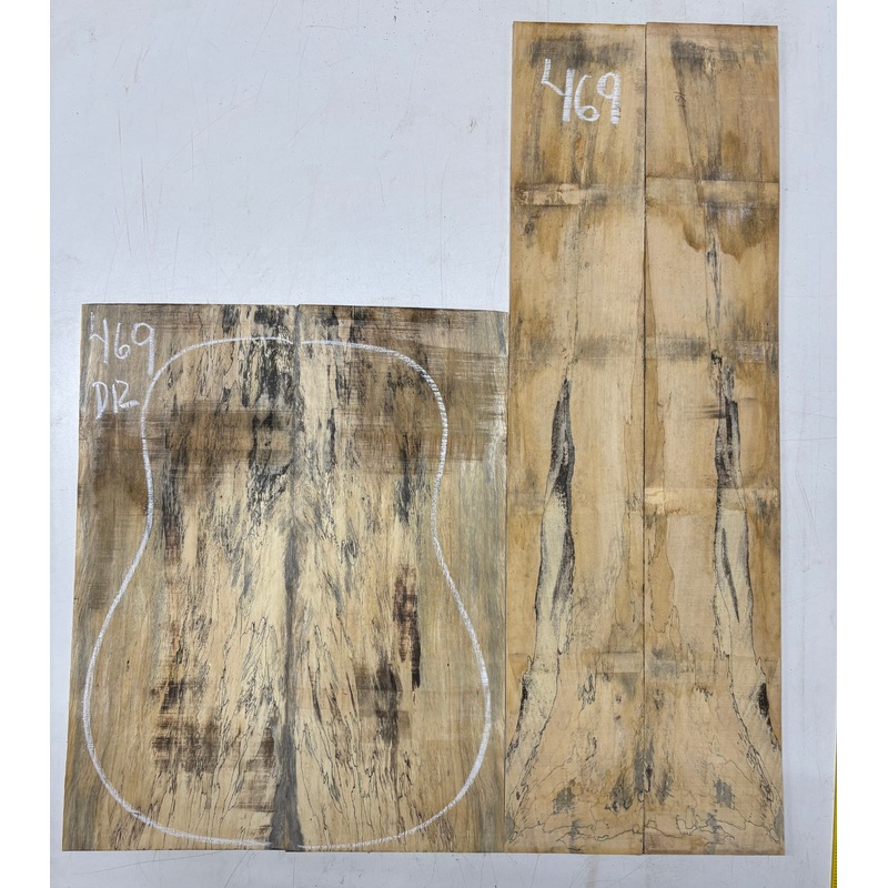 spalted-tamarind-dreadnought-guitar-back-side-set-469 Spalted Tamarind Dreadnought Guitar Back & Side Set #469