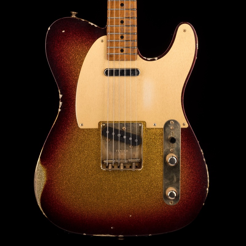 used-fender-custom-shop-masterbuilder-s-apprentice-50-s-telecaster-relic-3-tone-sunburst-sparkle-with-ohsc Used Fender Custom Shop Masterbuilder's Apprentice 50's Telecaster Relic 3-Tone Sunburst Sparkle with OHSC