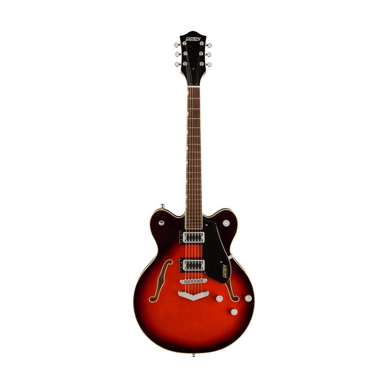 gretsch-g5622-electromatic-center-block-double-cut-electric-guitar-w-v-stoptail-claret-burst Gretsch G5622 Electromatic Center Block Double-Cut Electric Guitar w/V-Stoptail, Claret Burst