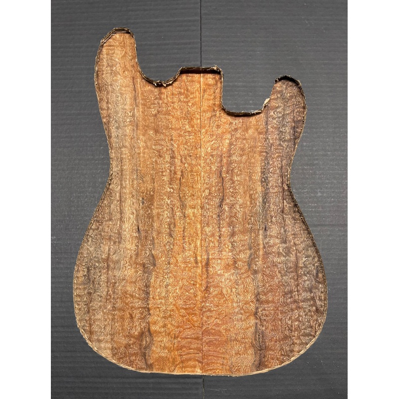 quilted-sapele-guitar-drop-top-21-1-2-x-7-1-4-x-3-8-506 Quilted Sapele Guitar Drop Top - 21-1/2" x 7-1/4" x 3/8" #506