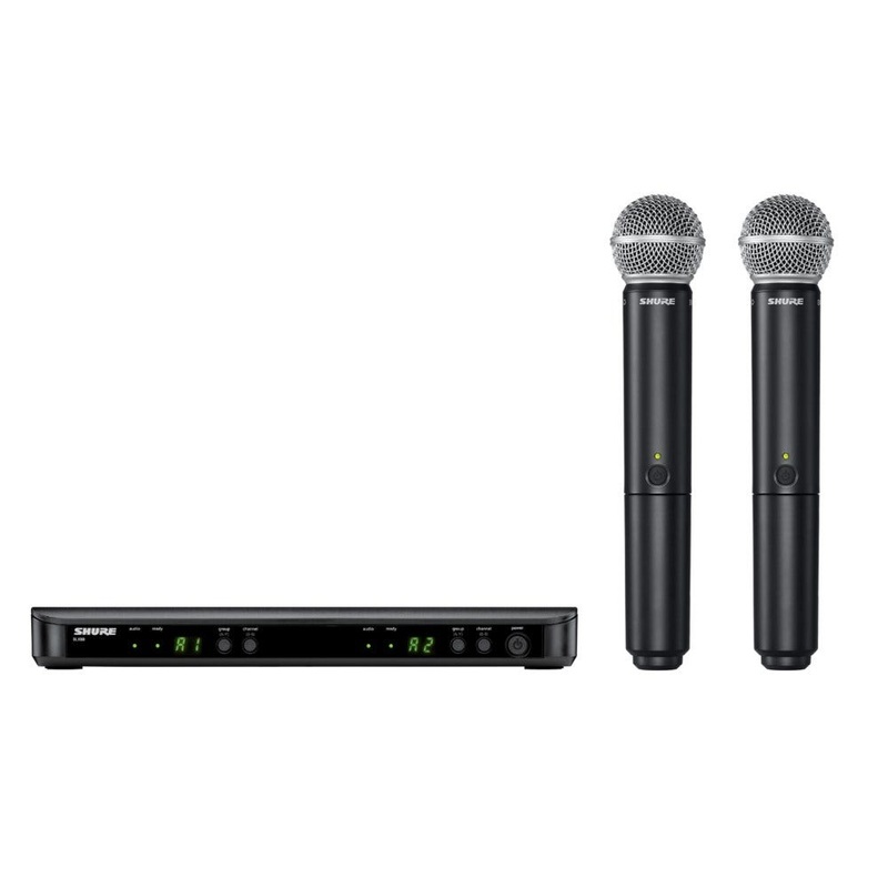 shure-blx-wireless-dual-handheld-mic-system Shure BLX Wireless Dual Handheld Mic System