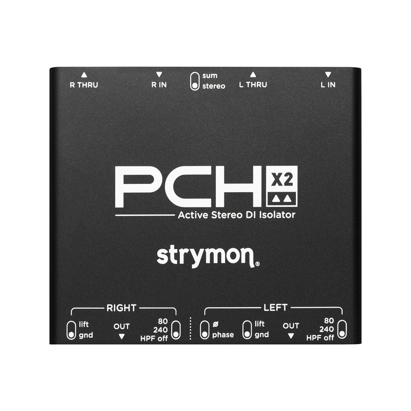 strymon-pch-x2-active-stereo-di-isolator Strymon PCH X2 Active Stereo DI Isolator