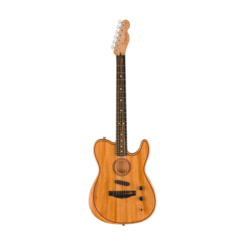 fender-american-acoustasonic-telecaster-all-mahogany-guitar-w-bag-ebony-fb-natural Fender American Acoustasonic Telecaster All Mahogany Guitar w/Bag, Ebony FB, Natural