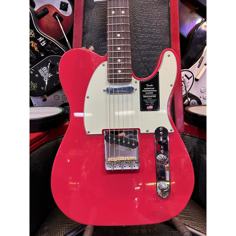 fender-american-professional-classic-telecaster-electric-guitar-faded-dakota-red Fender American Professional Classic Telecaster Electric Guitar - Faded Dakota Red