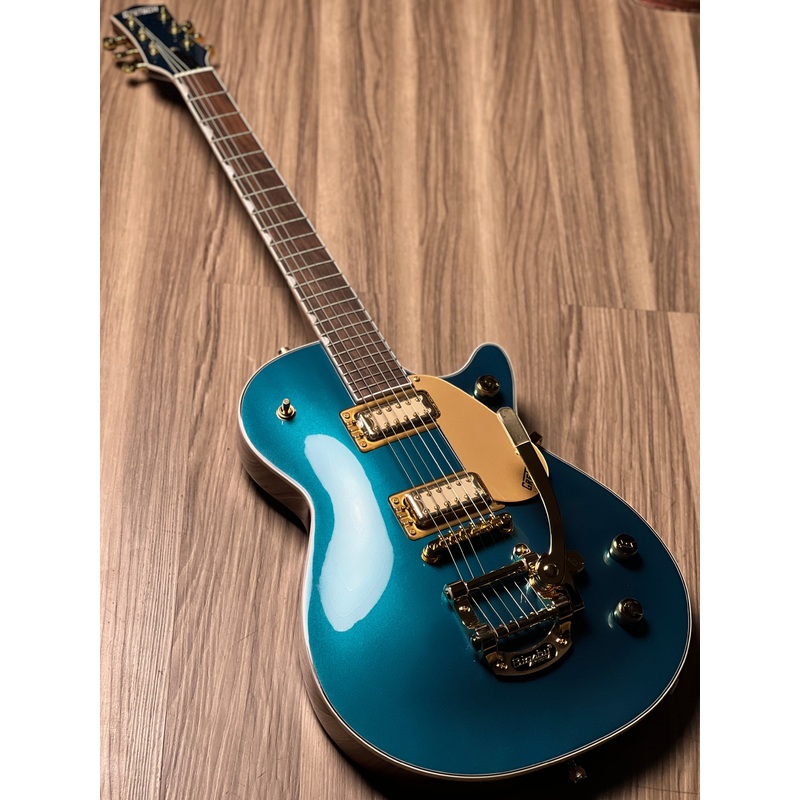 gretsch-electromatic-pristine-ltd-jet-electric-guitar-w-bigsby-laurel-fb-in-petrol Gretsch Electromatic Pristine LTD Jet Electric Guitar w/Bigsby Laurel FB In Petrol