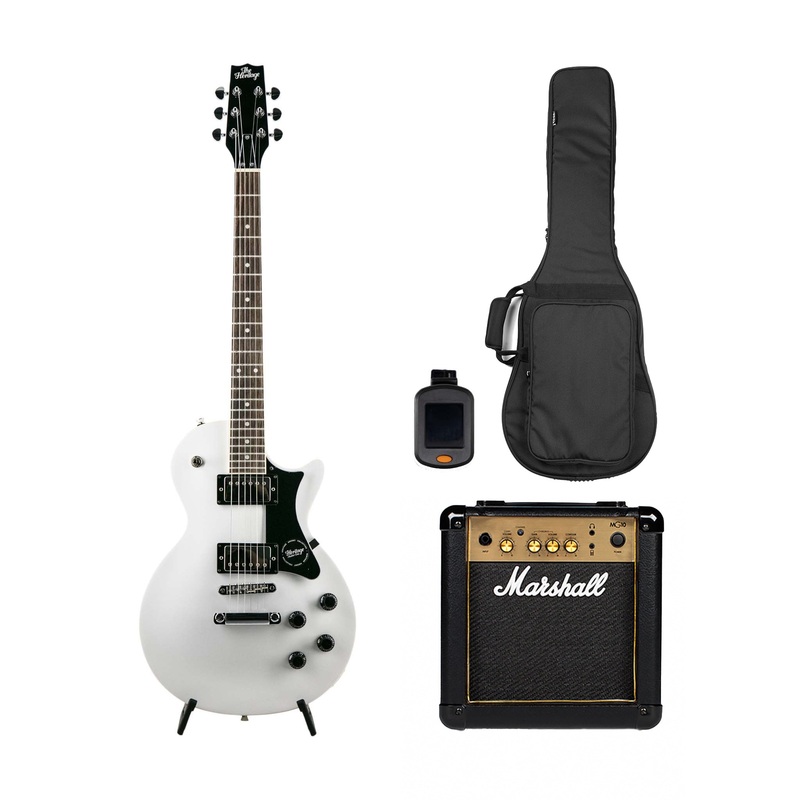 heritage-ascent-collection-h-150-electric-guitar-w-marshall-mg10g-bundle-white Heritage Ascent Collection H-150 Electric Guitar w/ Marshall MG10G Bundle, White