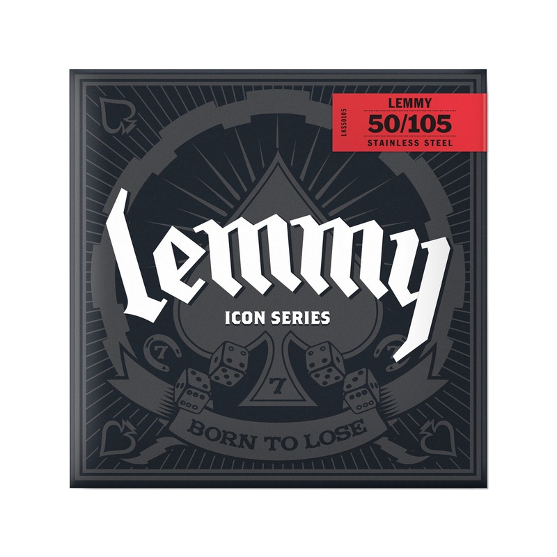 jim-dunlop-lks50105-lemmy-kilmister-signature-icon-series-coated-steel-bass-strings-50-105 Jim Dunlop LKS50105 Lemmy Kilmister Signature Icon Series Coated Steel Bass Strings, 50-105