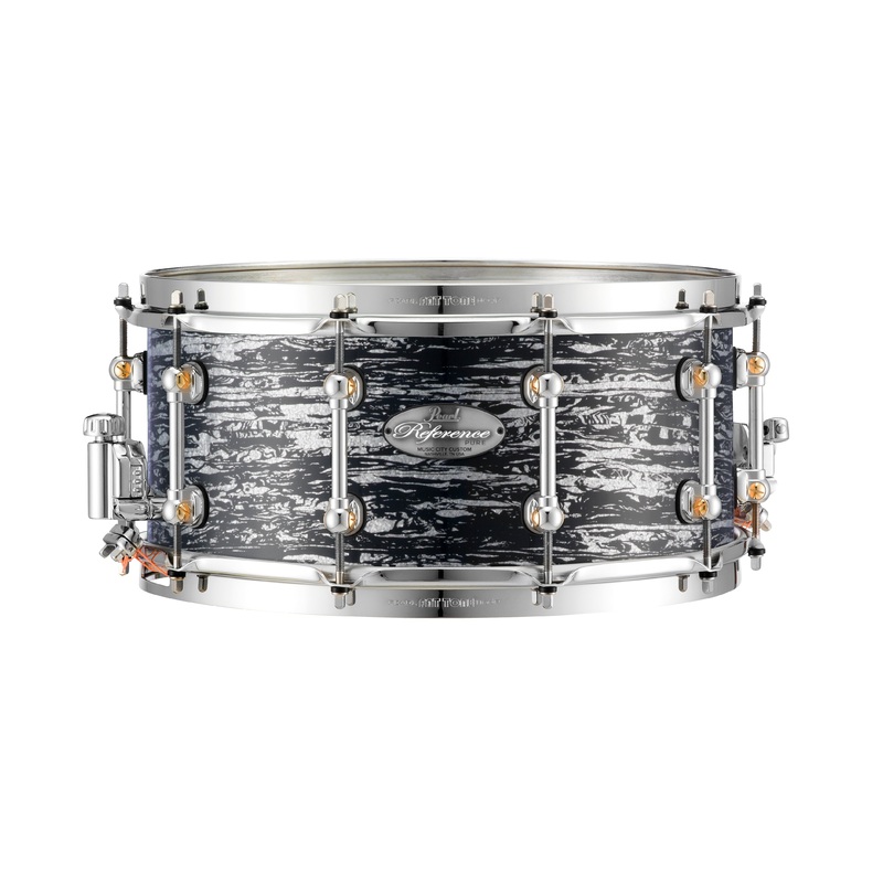 pearl-music-city-custom-reference-pure-14-x6-5-snare-drum-black-oyster-glitter-rfp1465s-c412 Pearl Music City Custom Reference Pure 14"x6.5" Snare Drum BLACK OYSTER GLITTER RFP1465S/C412