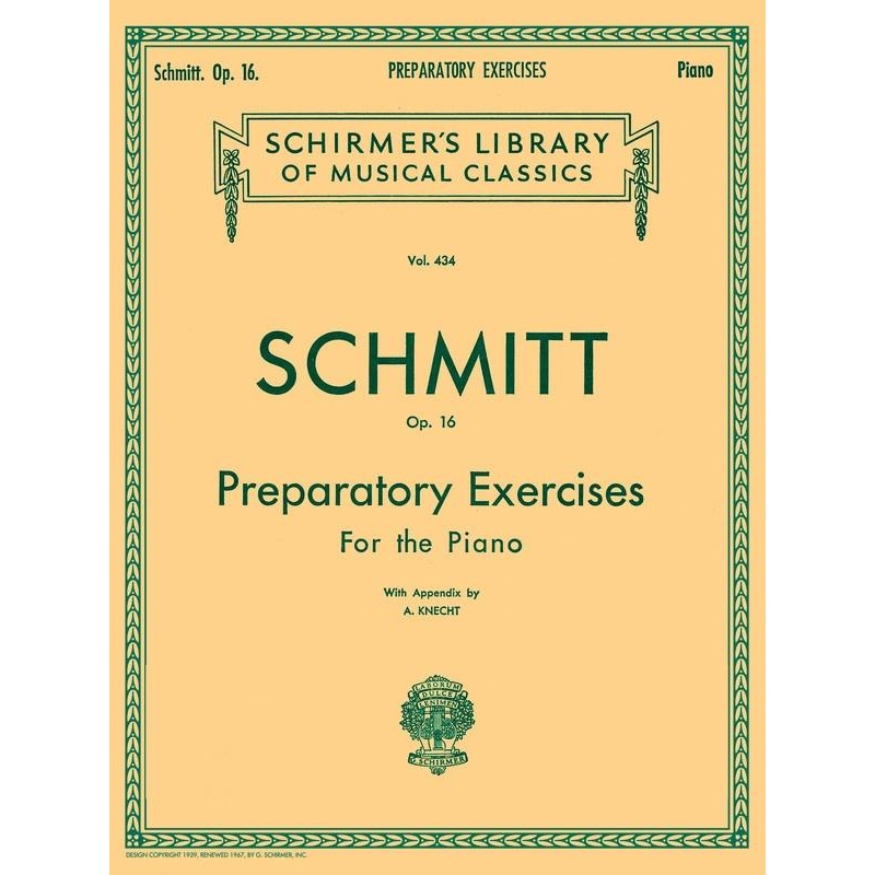 schmitt-preparatory-exercises-op-16-piano Schmitt - Preparatory Exercises, Op. 16, Piano