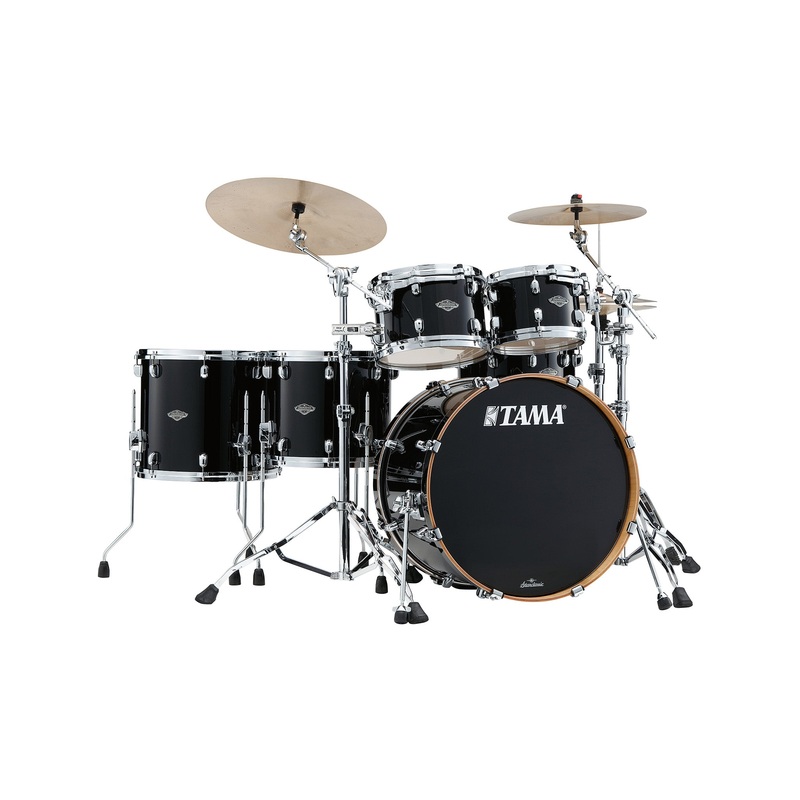 tama-mbs52rzs-pbk-starclassic-performer-5-piece-drum-shell-kit-piano-black TAMA MBS52RZS-PBK Starclassic Performer 5-Piece Drum Shell Kit, Piano Black