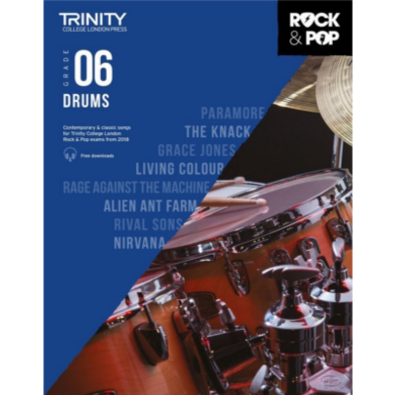 trinity-rock-pop-from-2018-drums-grade-6 Trinity Rock & Pop From 2018 Drums - Grade 6
