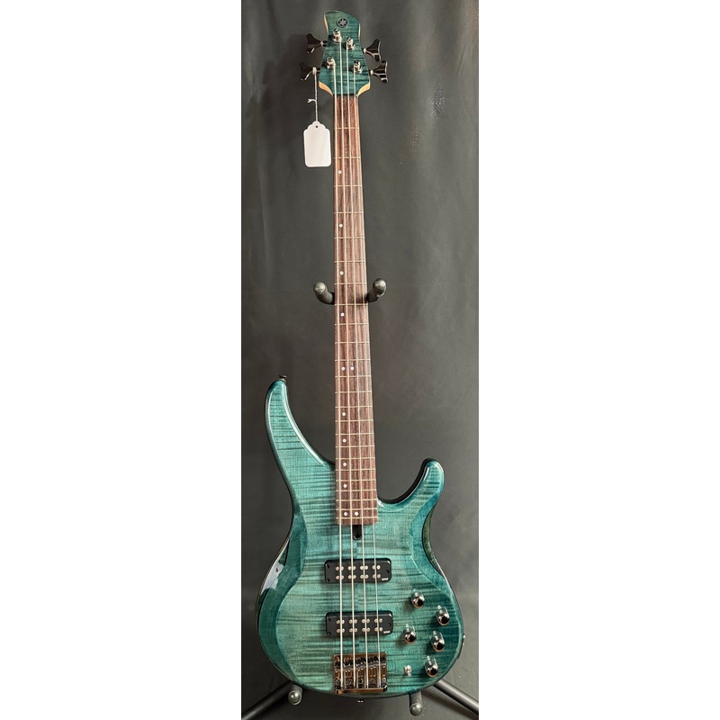 yamaha-trbx604fm-4-string-bass-guitar-flamed-maple-indigo-blue-finish-365 Yamaha TRBX604FM 4-String Bass Guitar Flamed Maple Indigo Blue Finish (365)