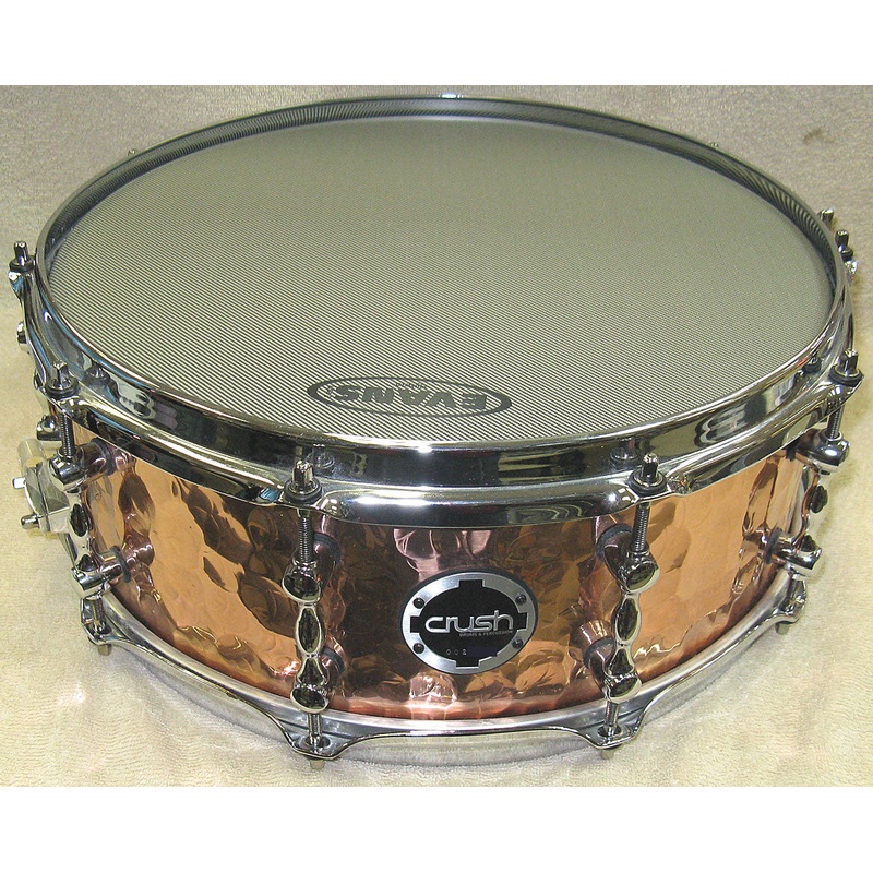 crush-hand-hammered-copper-14-x6-snare-drum Crush Hand Hammered Copper 14"x6" Snare Drum