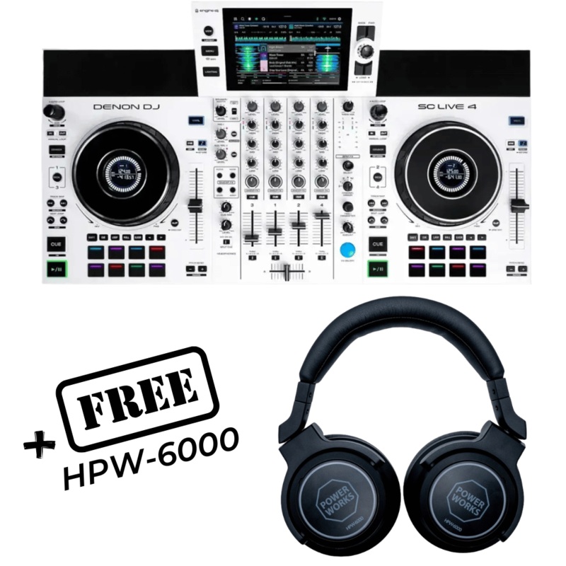 denon-sc-live-4-white-free-powerworks-hpw6000 Denon SC Live 4 - WHITE (FREE POWERWORKS HPW6000)