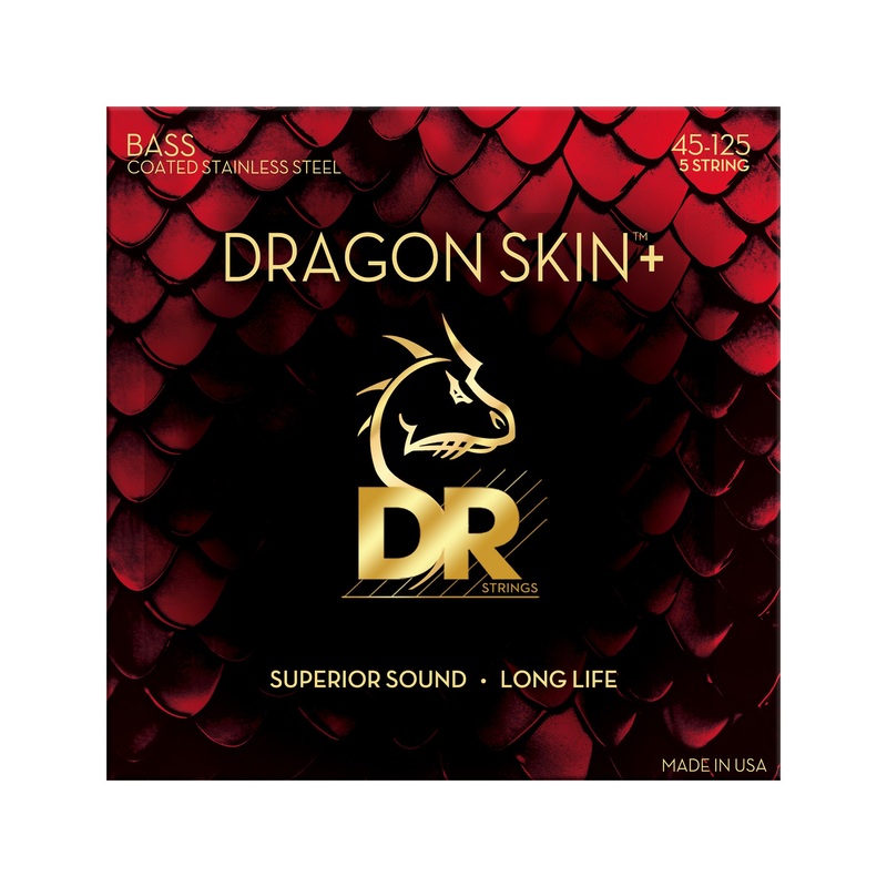 dr-strings-dbs5-45-dragon-skin-stainless-steel-5-string-bass-guitar-strings-medium-45-125 DR Strings DBS5-45 Dragon Skin+ Stainless Steel 5-String Bass Guitar Strings, Medium, 45-125