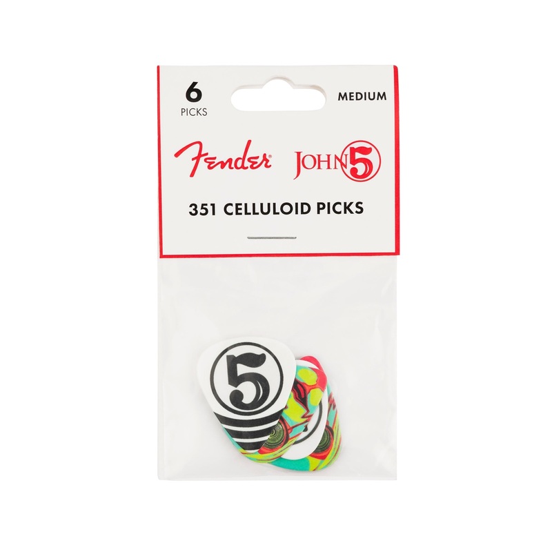 fender-john-5-351-celluloid-guitar-picks-6-pack Fender John 5 351 Celluloid Guitar Picks, 6-Pack