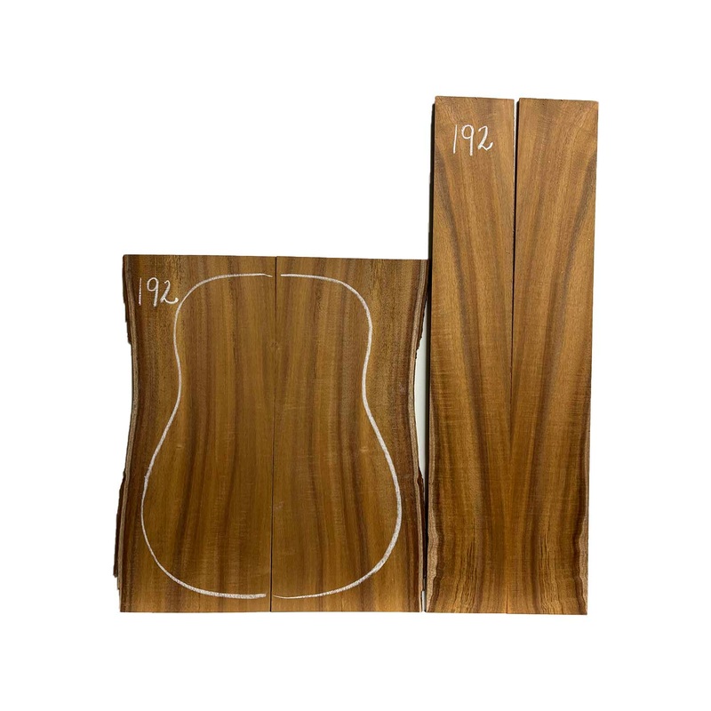 flame-hawaiian-koa-dreadnought-aaa-grade-guitar-back-side-set-192 Flame Hawaiian Koa Dreadnought AAA Grade Guitar Back & Side Set #192