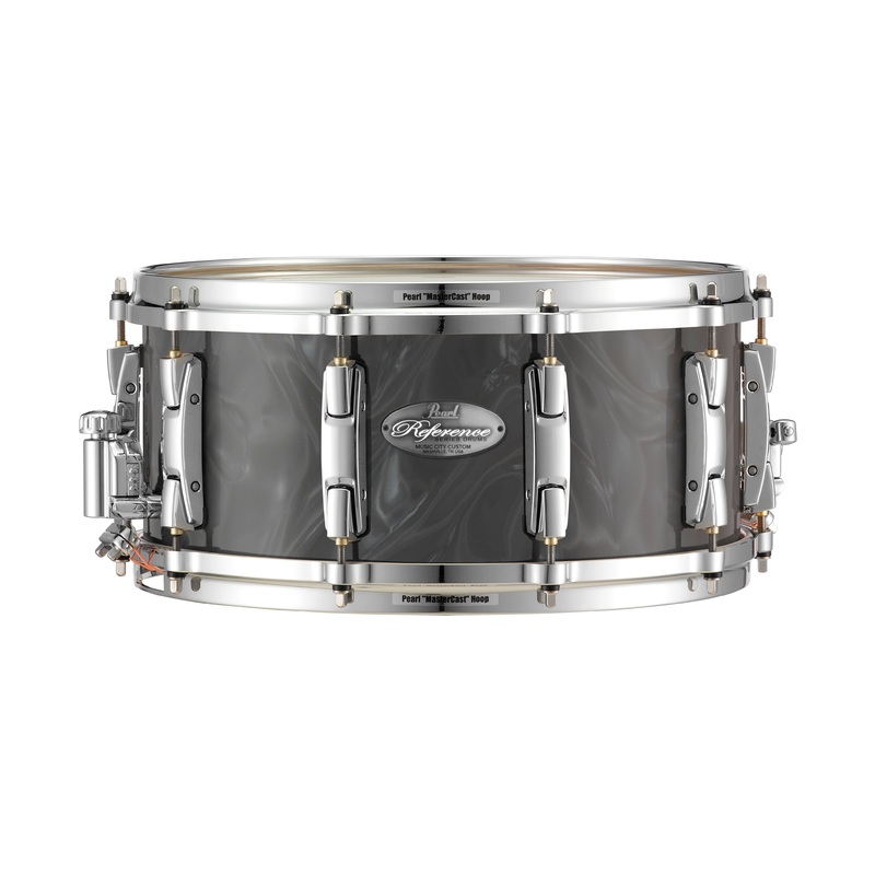 pearl-music-city-custom-20-ply-reference-14-x5-snare-drum-shadow-grey-satin-moire-rf1450s-c724 Pearl Music City Custom 20-ply Reference 14"x5" Snare Drum SHADOW GREY SATIN MOIRE RF1450S/C724