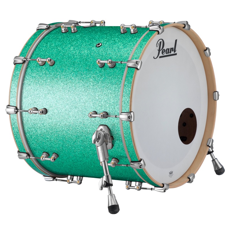 pearl-music-city-custom-reference-pure-18-x16-bass-drum-w-bb3-mount-turquoise-glass-rfp1816bb-c413 Pearl Music City Custom Reference Pure 18"x16" Bass Drum w/BB3 Mount TURQUOISE GLASS RFP1816BB/C413