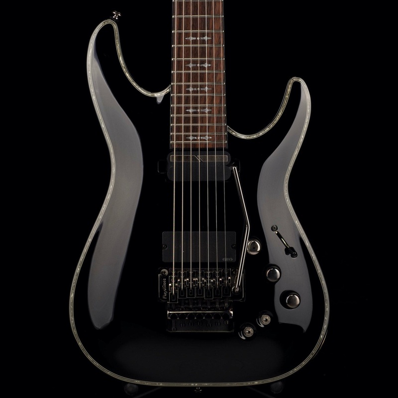 pre-owned-schecter-hellraiser-c-7-fr-s-7-string-black-electric-guitar-with-bag Pre Owned Schecter Hellraiser C-7 FR-S 7-string Black Electric Guitar With Bag