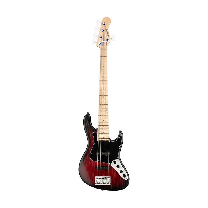 sadowsky-metroline-22-fret-will-lee-artist-line-5-string-bass-burgundy-blackburst-transparent-satin Sadowsky MetroLine 22-Fret Will Lee Artist Line 5-String Bass, Burgundy Blackburst Transparent Satin