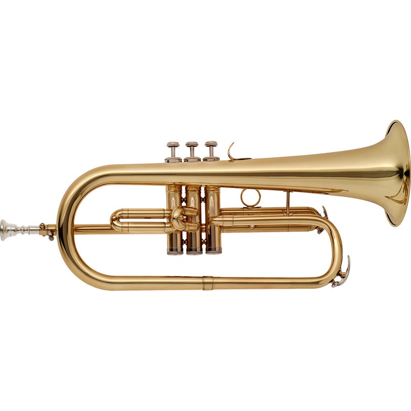 stagg-bb-flugelhorn-with-brass-body-m-bore-and-soft-case STAGG Bb flugelhorn with brass body, M-bore and soft case