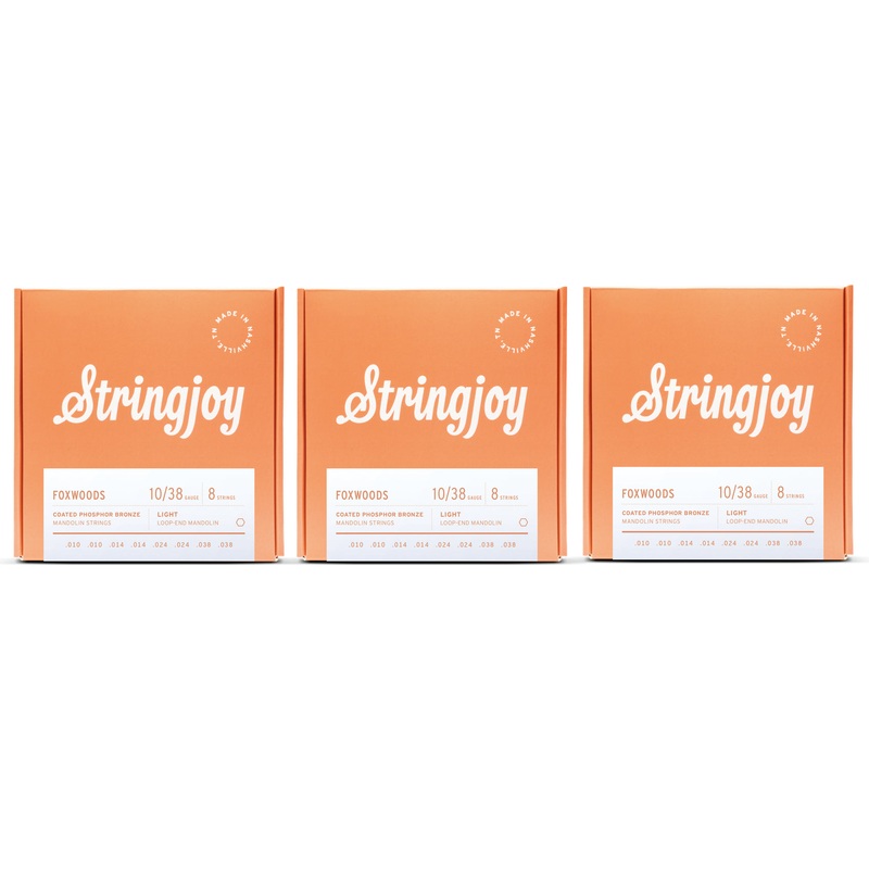 stringjoy-fw1038-foxwoods-coated-mandolin-string-set-phosphor-bronze-10-38-3-pack Stringjoy FW1038 Foxwoods Coated Mandolin String Set Phosphor Bronze 10-38 (3-Pack)