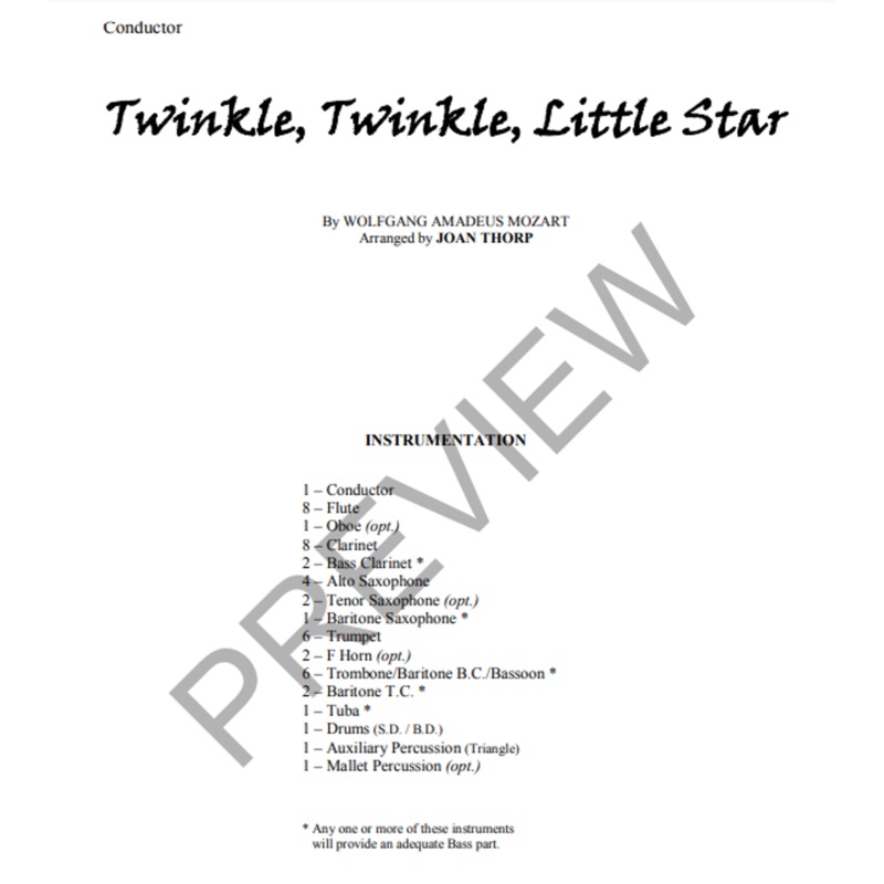 twinkle-twink-little-star-arr-joan-thorp-concert-band-grade-1 Twinkle Twink Little Star, Arr. Joan Thorp Concert Band Grade 1