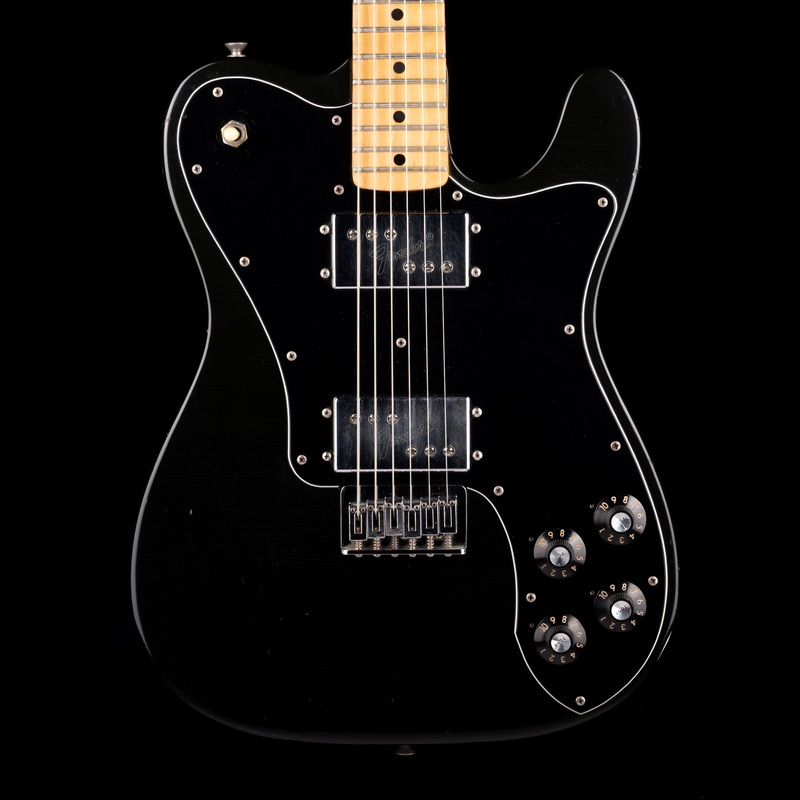 vintage-1974-fender-telecaster-deluxe-black-with-ohsc Vintage 1974 Fender Telecaster Deluxe Black With OHSC