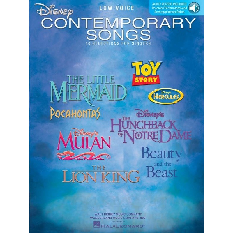 disney-contemporary-songs-low-voice Disney Contemporary Songs, Low Voice