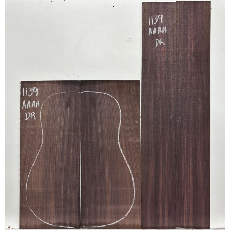 east-indian-rosewood-dreadnought-aaaa-grade-guitar-back-side-set-1139 East Indian Rosewood Dreadnought AAAA Grade Guitar Back & Side Set #1139