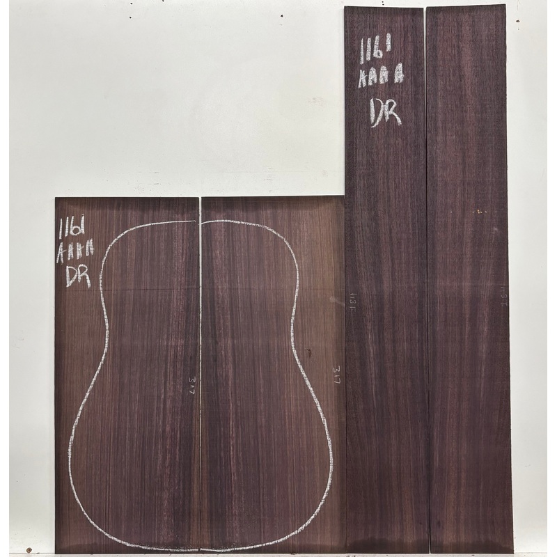east-indian-rosewood-dreadnought-aaaa-grade-guitar-back-side-set-1161 East Indian Rosewood Dreadnought AAAA Grade Guitar Back & Side Set #1161