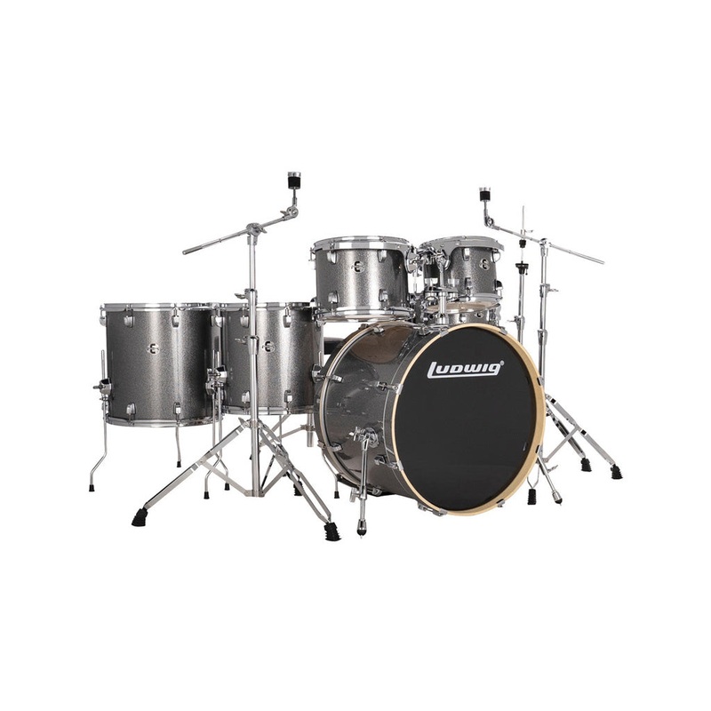 ludwig-le622028-evolution-6-piece-drum-kit-w-hardware-platinum Ludwig LE622028 Evolution 6-Piece Drum Kit w/Hardware, Platinum