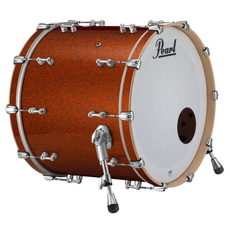 pearl-music-city-custom-reference-pure-18-x16-bass-drum-w-bb3-mount-burnt-orange-glass-rfp1816bb-c447 Pearl Music City Custom Reference Pure 18"x16" Bass Drum w/BB3 Mount BURNT ORANGE GLASS RFP1816BB/C447