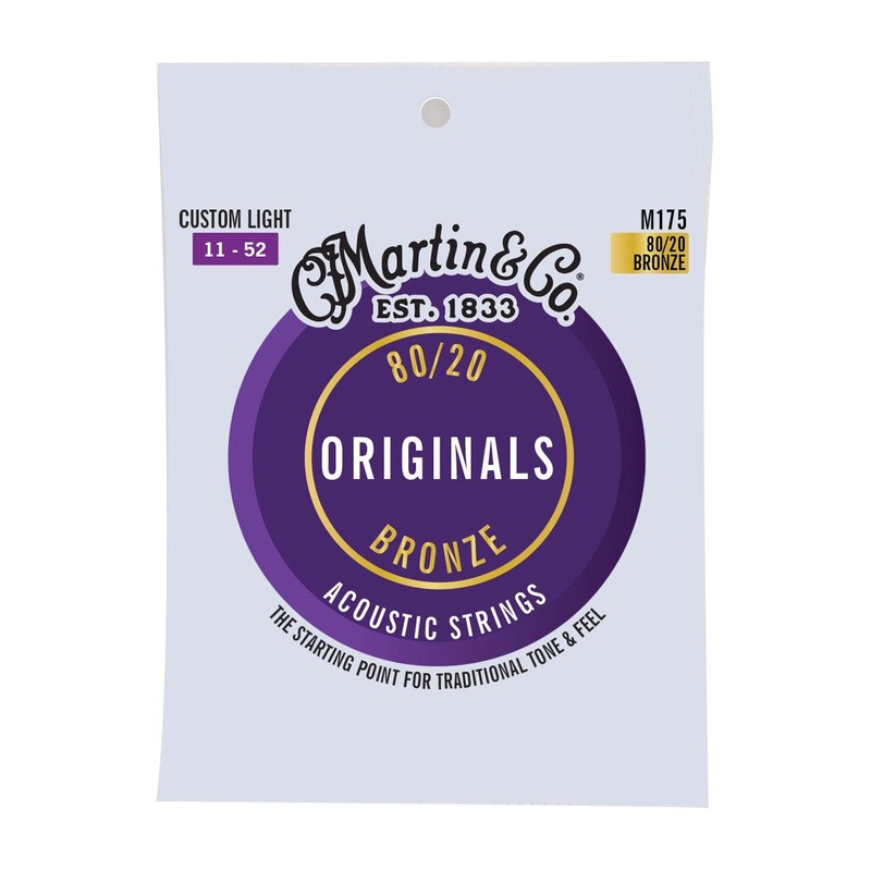 martin-custom-light-80-20-m175-acoustic-guitar-strings Martin Custom Light 80/20 M175 Acoustic Guitar Strings