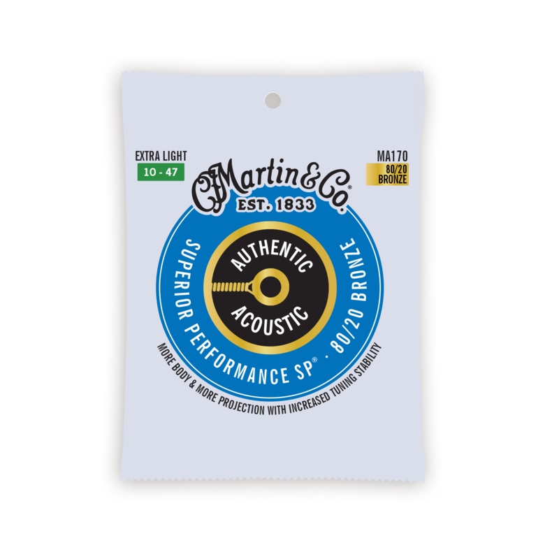 martin-ma170-superior-performance-sp-extra-light-10-47-80-20-bronze-acoustic-guitar-strings Martin MA170 Superior Performance SP Extra Light 10-47 80/20 Bronze Acoustic Guitar Strings