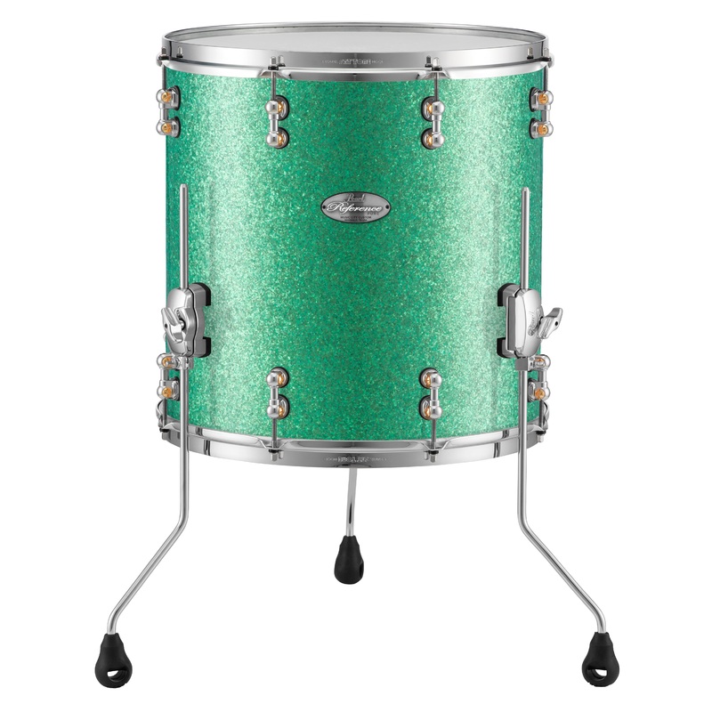 pearl-music-city-custom-16-x16-reference-pure-series-floor-tom-turquoise-glass-rfp1616f-c413 Pearl Music City Custom 16"x16" Reference Pure Series Floor Tom TURQUOISE GLASS RFP1616F/C413