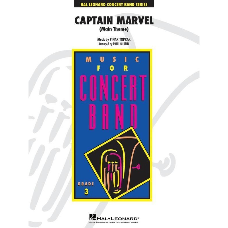 captain-marvel-main-theme-toprak-arr-paul-murtha-concert-band-grade-3 Captain Marvel (Main Theme), Toprak Arr. Paul Murtha Concert Band Grade 3