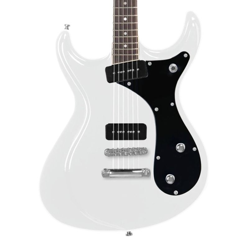 eastwood-sidejack-baritone-electric-guitar-limited-edition-ramones-white Eastwood Sidejack Baritone Electric Guitar - Limited Edition Ramones White