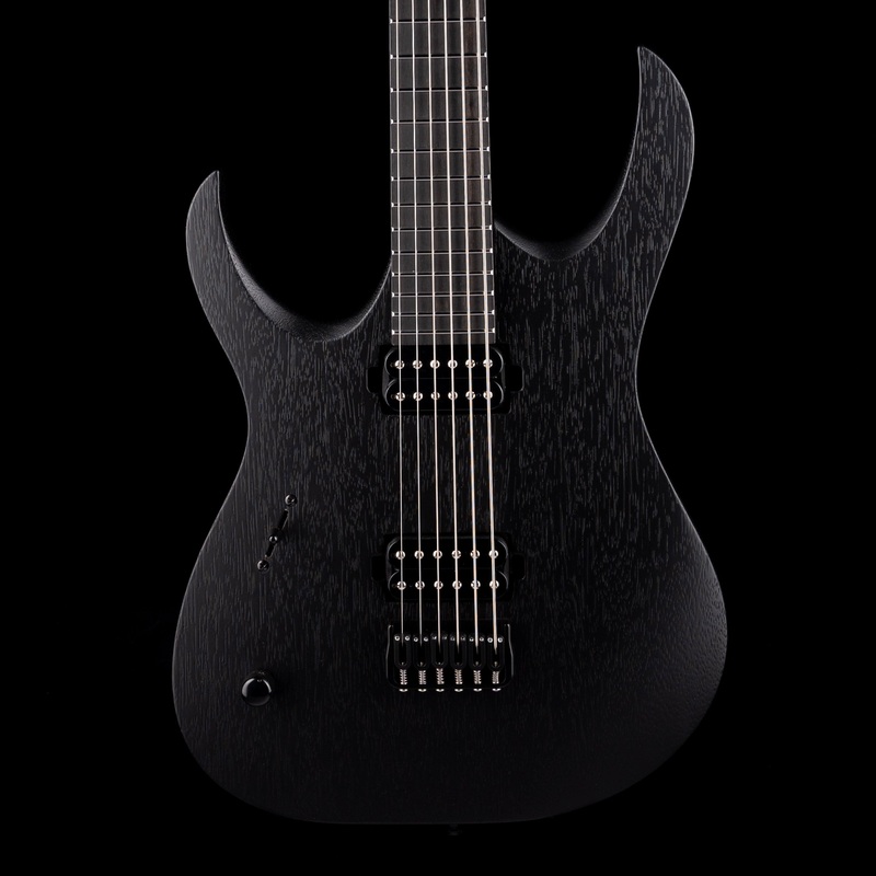 mayones-duvell-elite-6-b27-baritone-left-handed-black-limba-monolith-black-matte Mayones Duvell Elite 6 B27 Baritone Left Handed Black Limba Monolith Black Matte