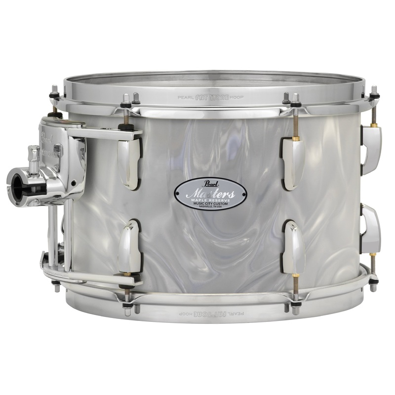 pearl-music-city-custom-13-x10-masters-maple-reserve-series-tom-w-optimount-white-satin-moire-mrv1310t-c722 Pearl Music City Custom 13"x10" Masters Maple Reserve Series Tom w/optimount WHITE SATIN MOIRE MRV1310T/C722